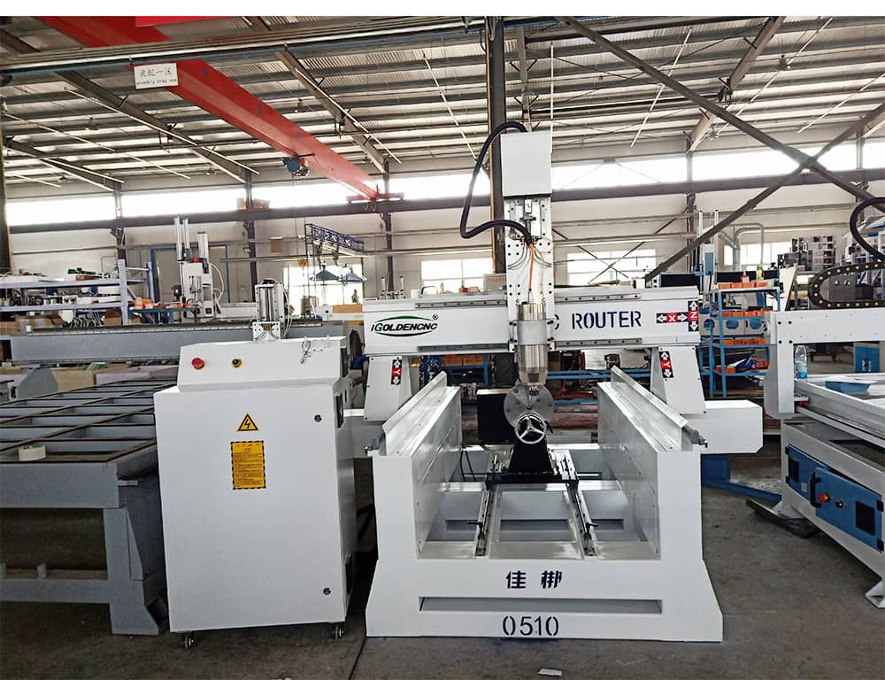 로타리가있는 CNC 라우터